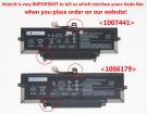 Hp elitebook x360 1040 g8 1h9w9av 7.7V 54Wh batterie de ordinateur portable