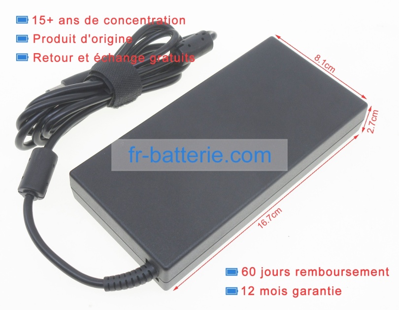 Adaptateur Secteur 150W Pour MSI GV72 7RE – Compatible ASUS – Neuf Générique