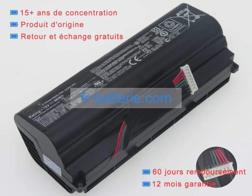 Batterie 15Wh 88Wh A42N1403 pour Asus ROG G751JT G751JL
