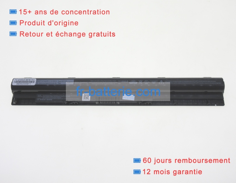Dell m5y1k 14.8V 40Wh batterie de ordinateur portable : Français batterie \u0026  adaptateur
