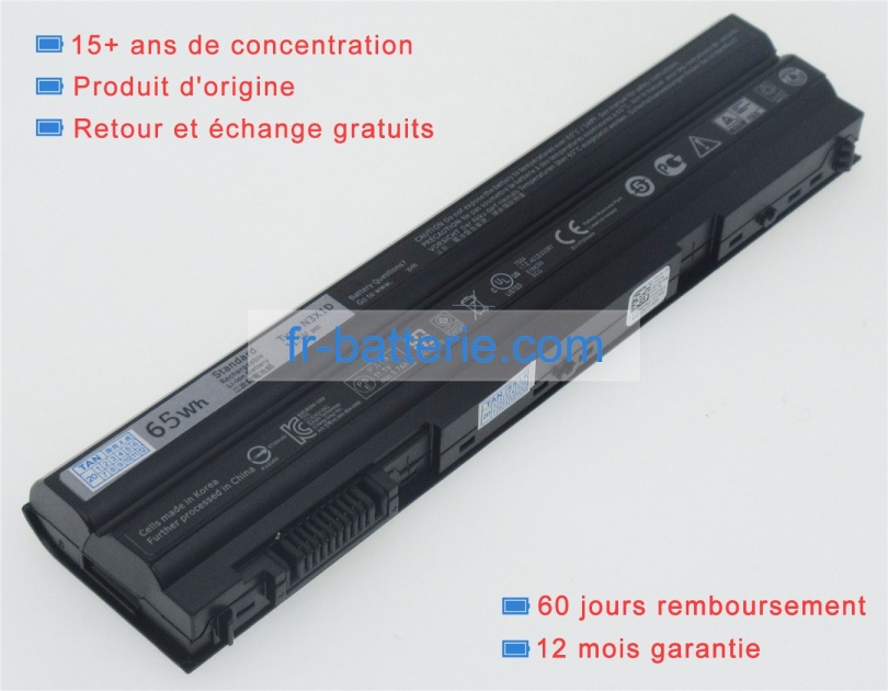 Batterie D'origine Dell Latitude 15 (9520) – 88Wh (6 Cellules) – 7330 MAh, 11,4V – Noire