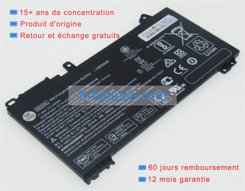 Hp probook 450 g6-5ym71pa 45Wh batterie de ordinateur